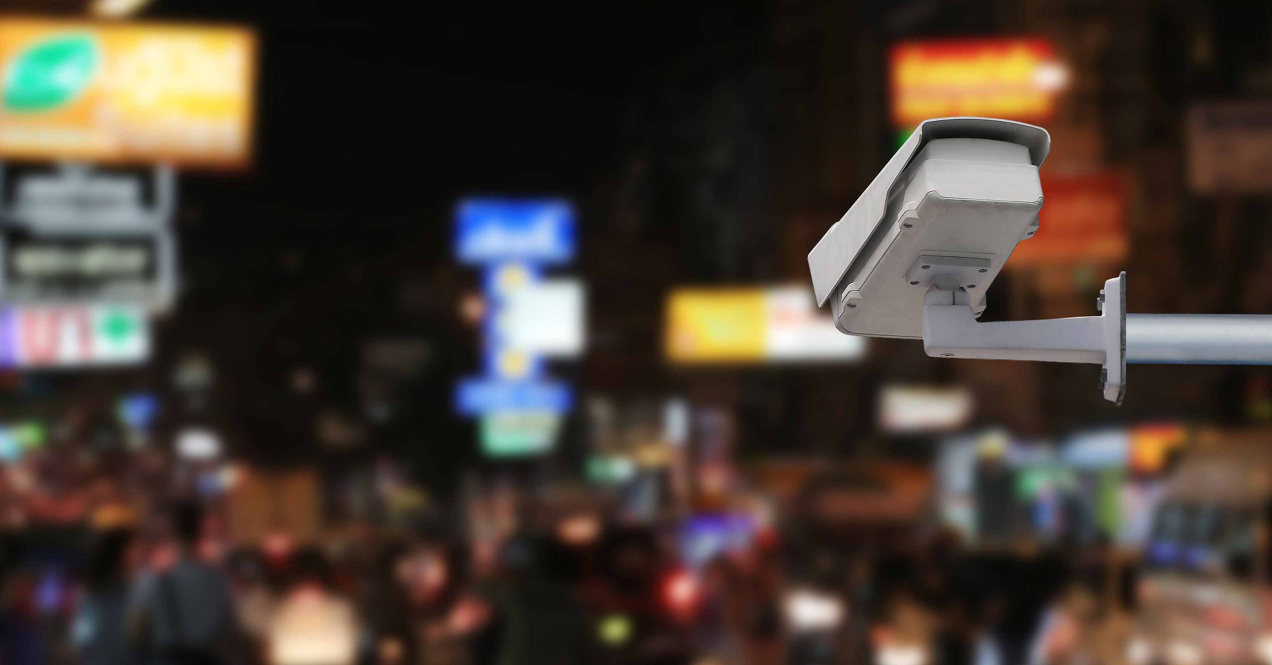 دوربین مدار بسته نصب شده در شهر